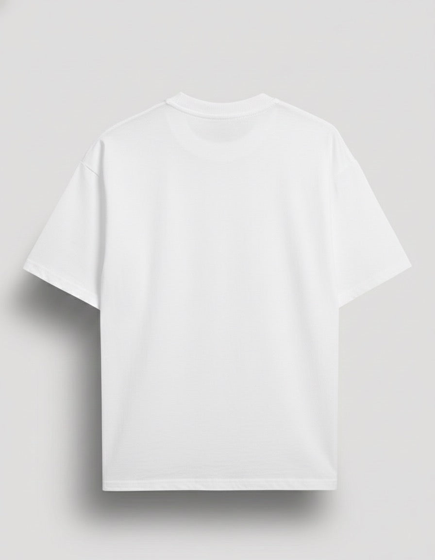 Oversized TentsQueen Royal Bud Emblem Tee - Unisex - White