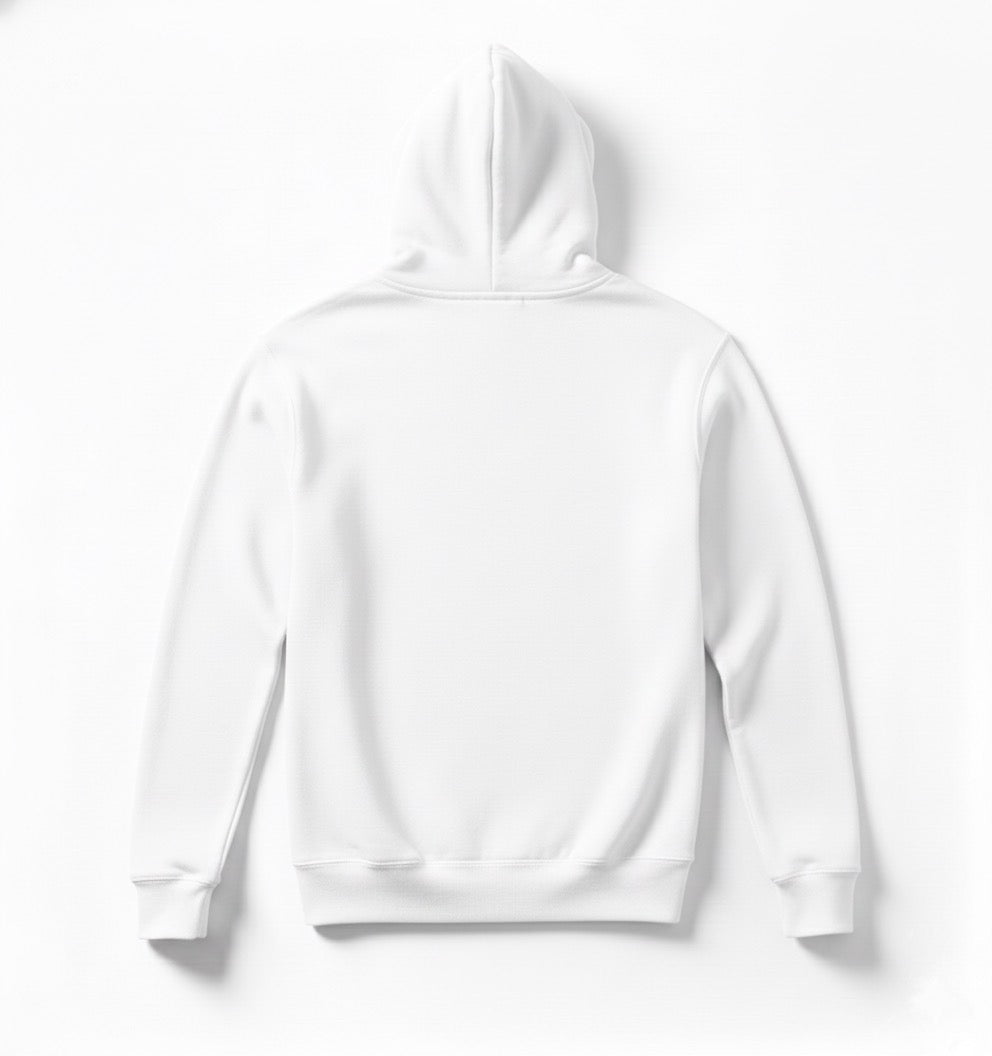 Royal Bud Emblem Hoodie – White Gold Edition