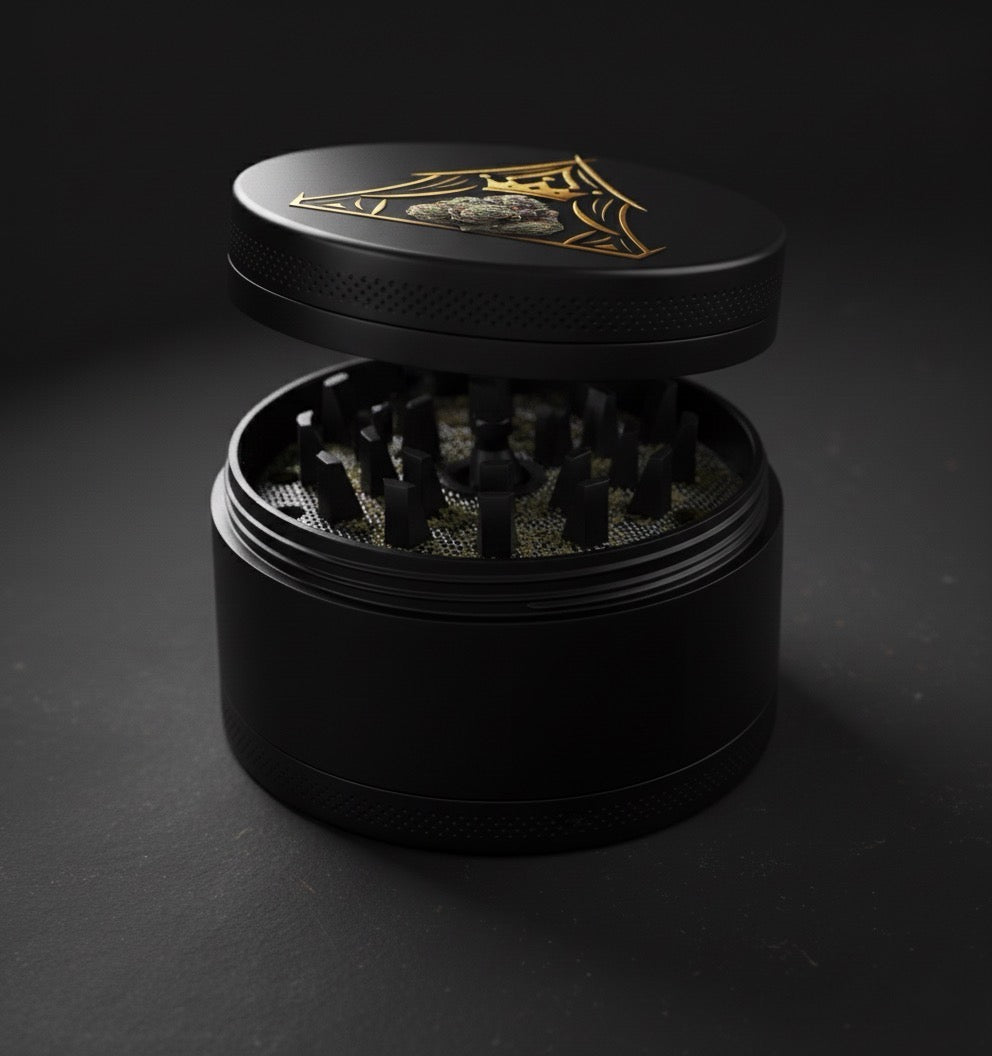 Matte Black & Gold Signature Grinder