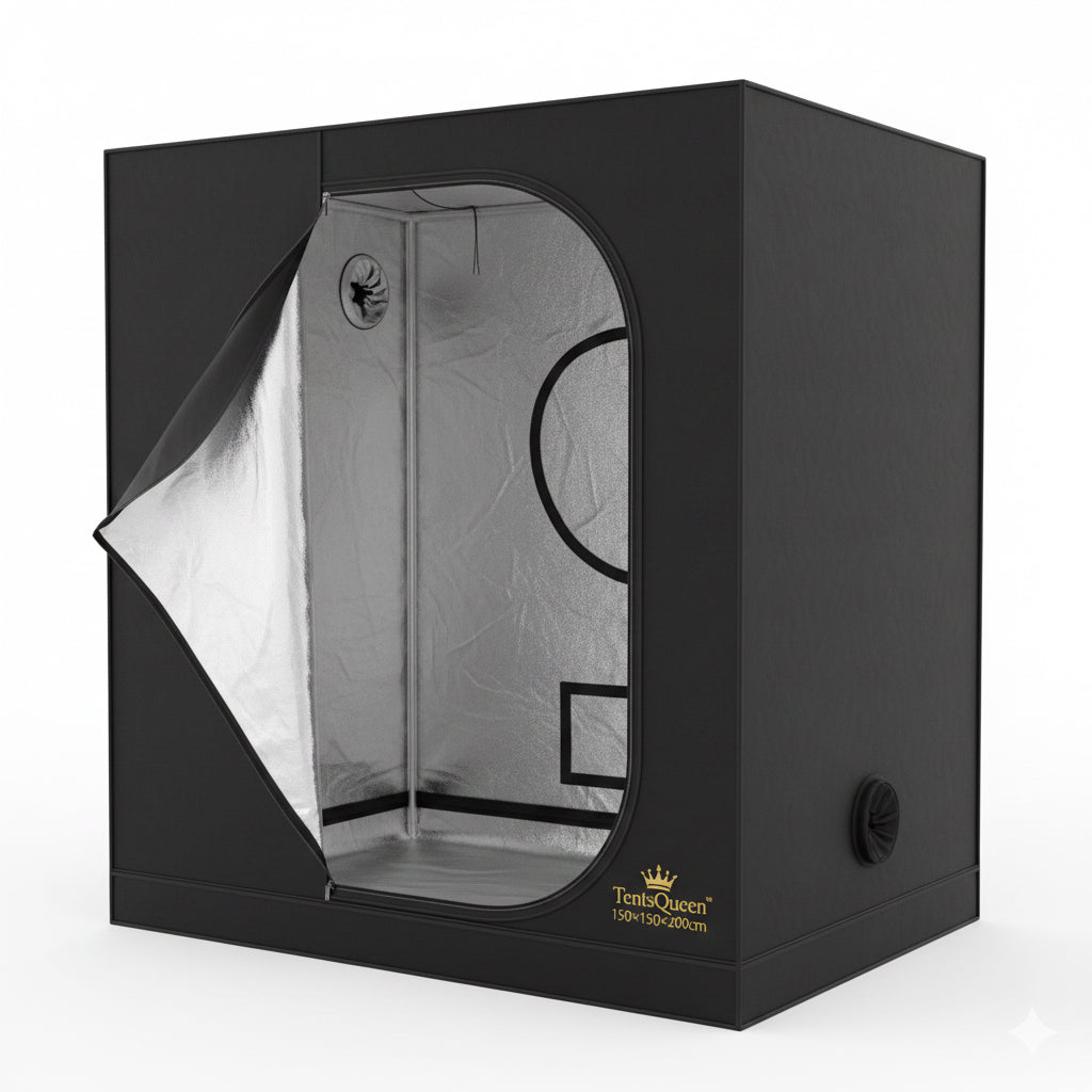 TentsQueen Royal Quad™ – Complete 4-Plant Premium Grow Tent System + 4 Free Auto